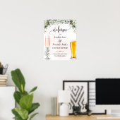 Herzlich willkommen bei Rose & Brews Eukalyptus-Ze Poster (Heimbüro)