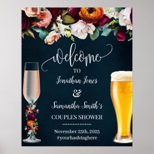 Herzlich willkommen bei Rose & Brews Wine Navy Hoc Poster
