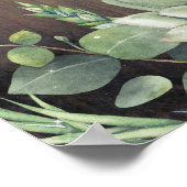 Herzlich willkommen bei rustikalen Hochzeiten Poster (Ecke)