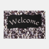 Herzlich Willkommen bei Tiny Pebbles Fußmatte (Vorderseite)