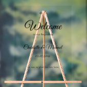 Herzlich willkommen bei uns! acrylschild (Neutral)