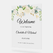 Herzlich willkommen bei uns! acrylschild (Winkel)