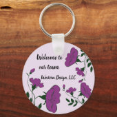Herzlich willkommen bei unserem Beruflichen Floral Schlüsselanhänger (Vorderseite)