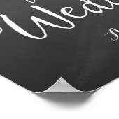 Herzlich willkommen bei unserem Hochzeitsdruck Poster (Ecke)
