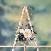 Herzlich willkommen bei unserem Hochzeitssymbol Acrylschild (Neutral)