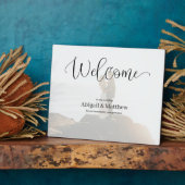 Herzlich willkommen bei unserem Hochzeitszeichen F Fotoplatte (Seite)