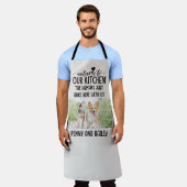 Herzlich willkommen bei unserem Küchenhund & Foto Schürze (Getragen)