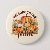Herzlich willkommen bei unserem Patch - Cosy Pumpk Button (Vorderseite)