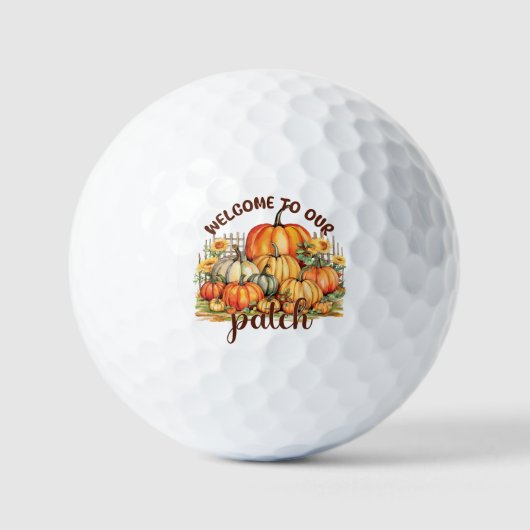 Herzlich willkommen bei unserem Patch - Cosy Pumpk Golfball (Vorderseite)
