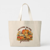 Herzlich willkommen bei unserem Patch - Cosy Pumpk Jumbo Stoffbeutel (Rückseite)