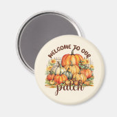 Herzlich willkommen bei unserem Patch - Cosy Pumpk Magnet (Vorderseite/Rückseite)