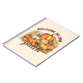 Herzlich willkommen bei unserem Patch - Cosy Pumpk Notizblock (Linke Seite)