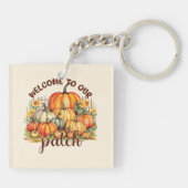 Herzlich willkommen bei unserem Patch - Cosy Pumpk Schlüsselanhänger (Rückseite)