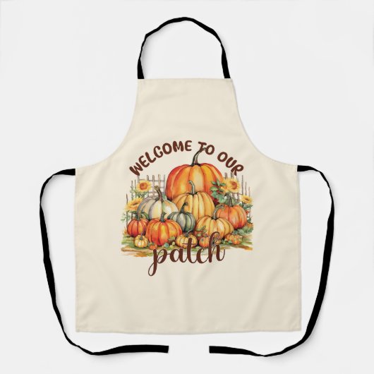 Herzlich willkommen bei unserem Patch - Cosy Pumpk Schürze (Vorderseite)