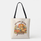 Herzlich willkommen bei unserem Patch - Cosy Pumpk Tasche (Rückseite)