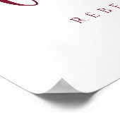 Herzlich willkommen bei unserem personalisierten H Poster (Ecke)