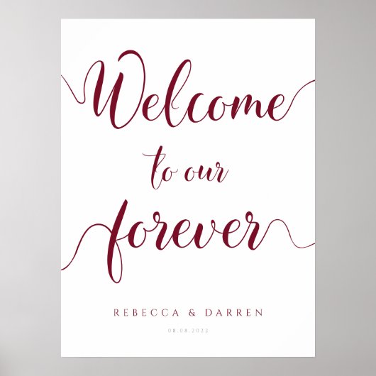 Herzlich willkommen bei unserem personalisierten H Poster (Vorne)