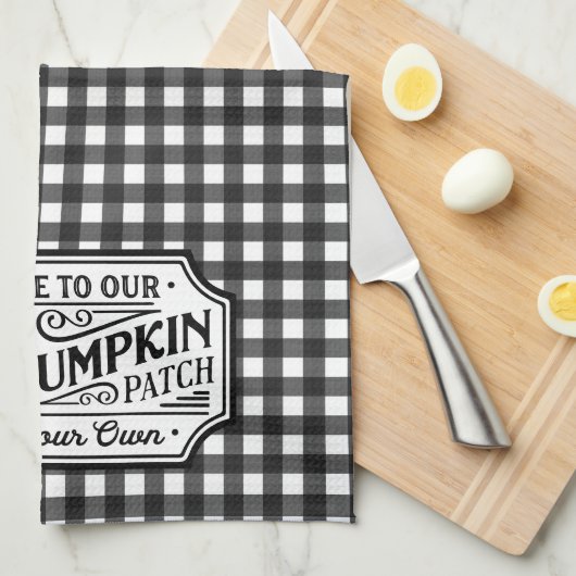 Herzlich willkommen bei unserem Pumpkin Patch | Ba Geschirrtuch (Viertel Falte)