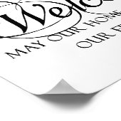 Herzlich willkommen bei unserem Zuhause-Angebot Poster (Ecke)