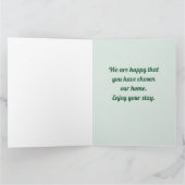 Herzlich Willkommen bei unserem Zuhause Beach Hous Karte (Innenseite)