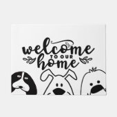 Herzlich willkommen bei unserem Zuhause Niedlichen Fußmatte (Vorderseite)