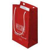 Herzlich Willkommen bei unseren RED-Geschenktasche Kleine Geschenktüte (Vorderseite Schrägansicht)