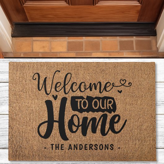 Herzlich willkommen bei unseren Zuhause Family Imi Fußmatte