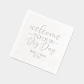 Herzlich willkommen bei unserer großen Silberhochz Servietten Mit Folie (Links)