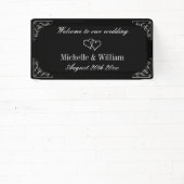 Herzlich willkommen bei unserer Hochzeit in elegan Banner (InSitu)