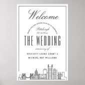 Herzlich willkommen bei unserer Hochzeit in Pittsb Poster (Vorne)