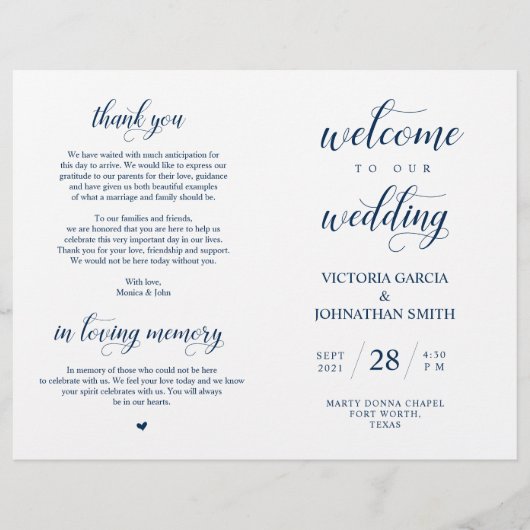 Herzlich willkommen bei unserer Hochzeitsfeier, de (Vorderseite)