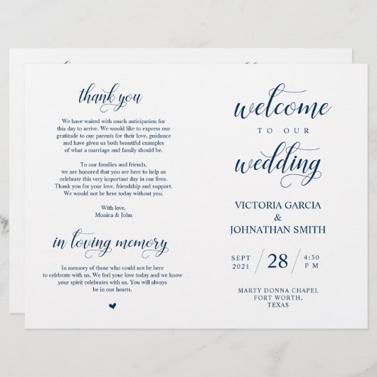 Herzlich willkommen bei unserer Hochzeitsfeier, de (Vorne/Hinten)