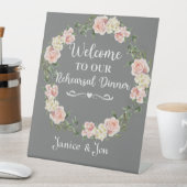 Herzlich willkommen bei unserer Probe Dinner Rosa Sockelschild (In Situ)