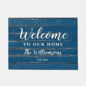 Herzlich willkommen bei unserer Zuhause Custom Vin Fußmatte (Vorderseite)