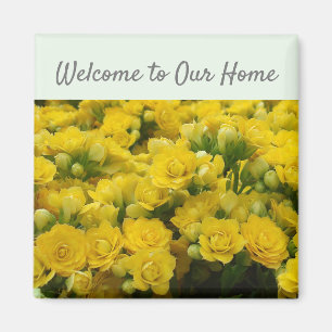 Herzlich willkommen bei unserer Zuhause Floral Gel Magnet