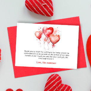 Herzlich willkommen bei Valentine Sweetheart Baby  Karte