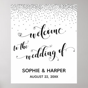 Herzlich willkommen bei Wedding Silver Confetti Si Poster