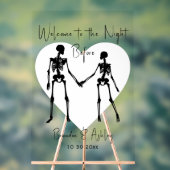 Herzlich willkommen beim Abendessen vor der Probe Acrylschild (Neutral)