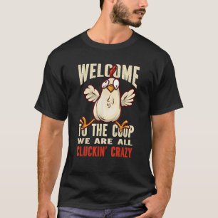 Herzlich willkommen beim Coop-Haufen in einem verr T-Shirt