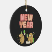 Herzlich Willkommen beim Fresh Start! Keramik Ornament (Rechts)