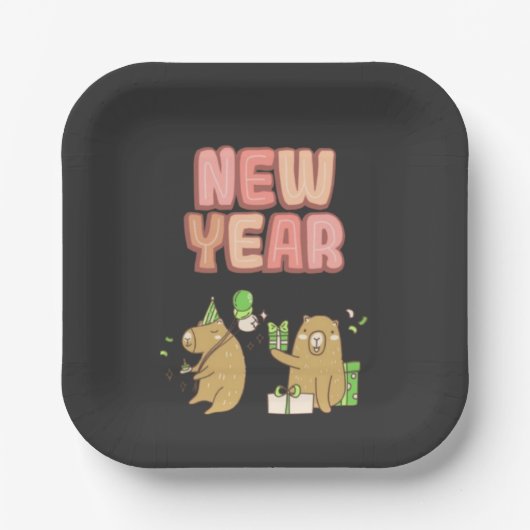 Herzlich Willkommen beim Fresh Start! Pappteller (Vorderseite)