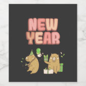 Herzlich Willkommen beim Fresh Start! Weinetikett (Einzelnes Label)