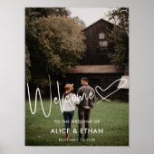 Herzlich Willkommen beim Hochzeitsfest für Skripts Poster (Vorne)