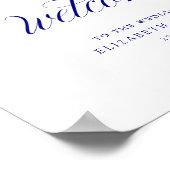 Herzlich willkommen beim Hochzeitszeichen Poster (Ecke)