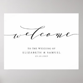 Herzlich willkommen beim Hochzeitszeichen Poster
