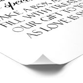 Herzlich willkommen beim Lolly Buffet Wedding Sign Fotodruck (Ecke)