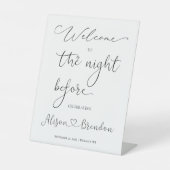 Herzlich willkommen beim Schild "Night Before (Vorderseite)