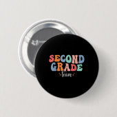 Herzlich willkommen beim zweiten Grade Funny Teach Button (Vorne & Hinten)