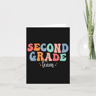 Herzlich willkommen beim zweiten Grade Funny Teach Karte