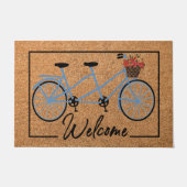 Herzlich willkommen Bike Doormat, Funny Cycle Mat  Fußmatte (Vorderseite)